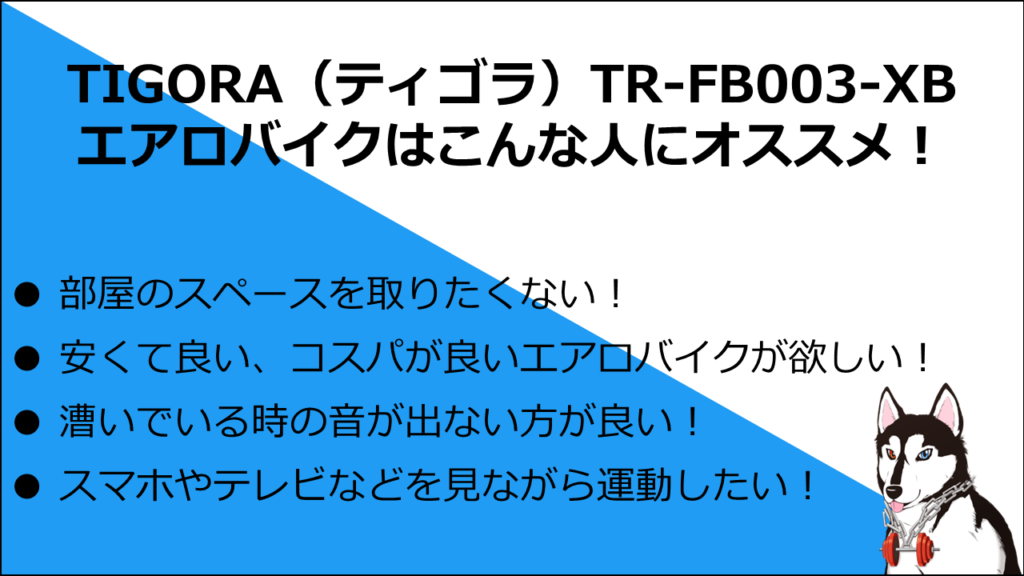 3年使った】エアロバイクをレビュー【ティゴラTR-FB003】 | シーシー