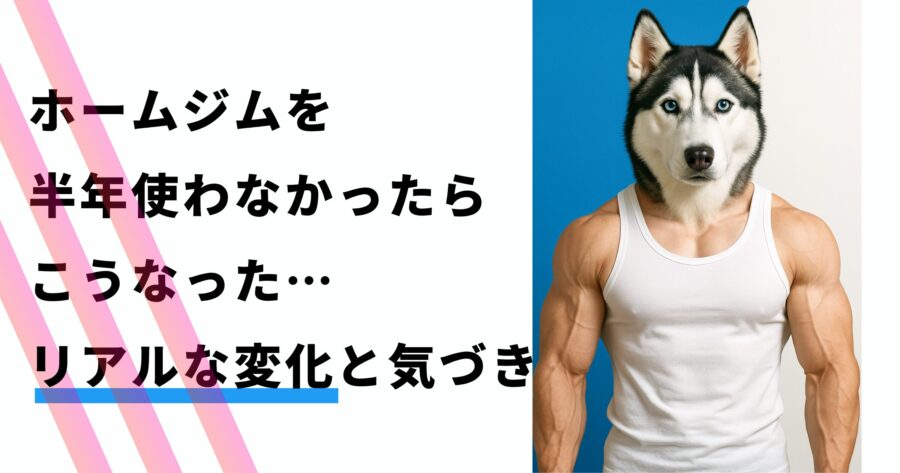 ホームジムを半年使わなかったらこうなった…リアルな変化と気づき